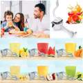 Manual Fruit Juicer, Lemon, Orange Citrus Juicer, Alloy, Silver. 
