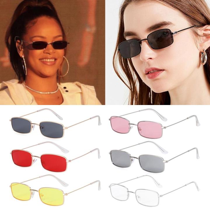 Slim Square Frame Sunglasses Famous Brand Designer Fashion Driving Fishing Small Rectangle Frame Sun Glases Outdoor Wild UV400 Sunglasses For Men and Women