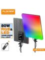Plokama Live-P19 Pro RGB LED Light Panel with Adjustable Stand – 360° Full-Color Dimmable Video Light for Photography, Live Streaming & Content Creation. 