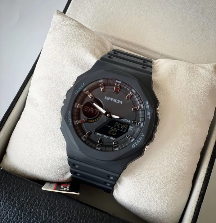 MEN'S%20Dual%20Time%20Wrist%20Sports%20Watch%20Sanda%206016%20Waterproof%20WorldTime%20Model%20-%20Image%204