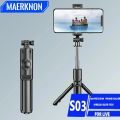 Extendable Cell Phone Holder Selfie Stick Tripod Wireless Bluetooth-compatible Live Streaming Mobile is Support Phone Holder. 