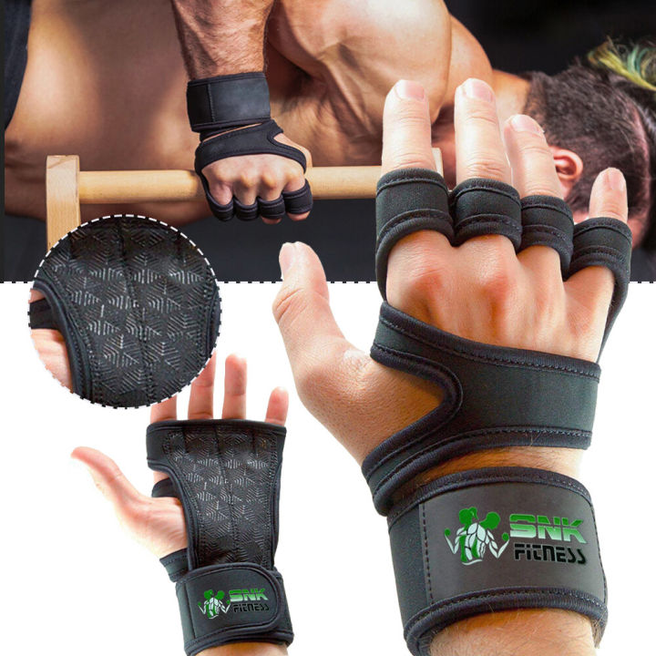 SNK%20Fitness%20GYM%20GLOVES%20Weight%20Lifting%20Gloves%20Fitness%20Gloves%20With%20Wrist%20Support,%20Gym%20Workout,Weightlifting%20&%20Fitness-Leather%20Padding%20-%20Image%202