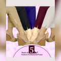Pack Of 5 - Multicolour Cotton Pant For Women. 