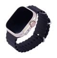 TW 28 Ultra Smart Watch  2 .1 IPS Display  BT Calling  Waterproof Flash Light Smart Watch. 