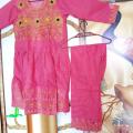 Ladies Kurta | College Girl 2 PC Suite | Dori Karhar Chunat Cotton 2 Pcs.. 