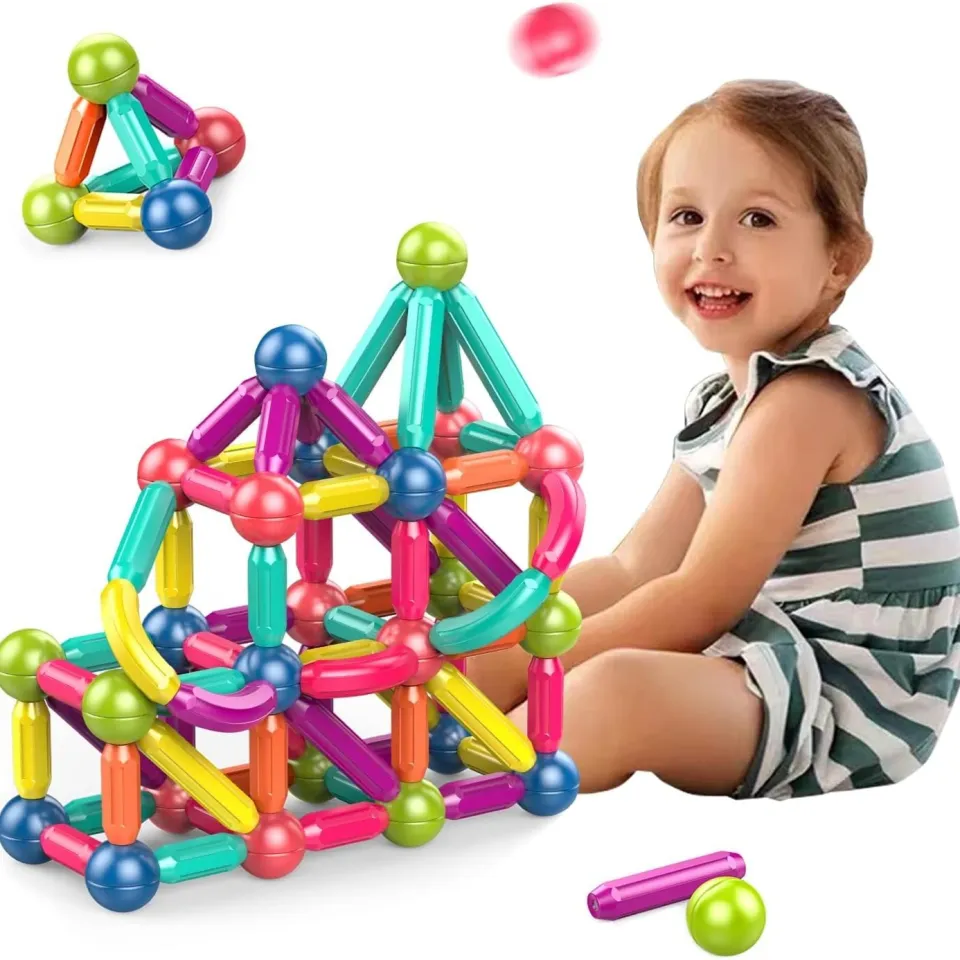 Magnetic Toys Building Blocks 36/42/64/25 PCS Kids Magnet Balls