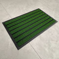 PVC Natural Rubber Front Door Mat - Outdoor Indoor Mat - Anti-Dust Anti-Fatigue PP Grass Mat - Rubber Backing Anti-Slip Mat - Water-Resistant Machine Washable - 40x60cm. 