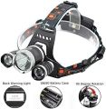 Brightest LED Headlamp Flashlight 6000 Lumen, BOSICAN CREE LED Rechargeable Battery 4 Modes, Headlight Waterproof Hands-free Hard Hat Light Super Bright Head Lamp Torch for Hunting Camping. 