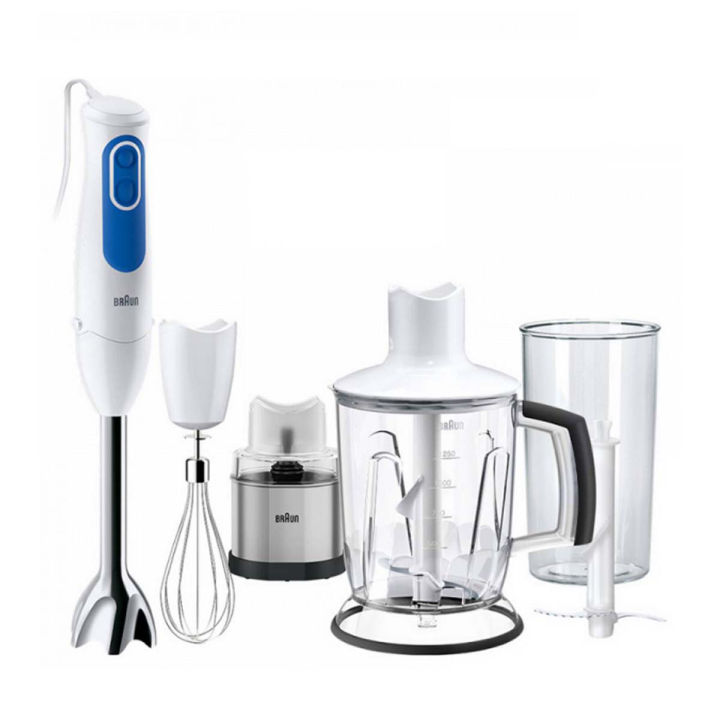 Braun 700W MultiQuick Hummus+ with Spice Grinder/Mill Handblender MQ3048 White