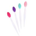 1pc Silicone Lip Scrub Brush Soft Double-sided Exfoliating Lip Brush Cleaning Face Nose Lip Beauty Tool for Men and Women. 