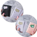 Multi card Slots Cute Women Wallets Lightweight Cute Three Fold Cartoon Short Wallets PU Leather Small Three Fold Card Bag for Casual Use Carry Young Girls Student Gift Item. 