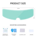 Anti Fog Film for Helmet Visor And Anti Rain Motorcycle Protective Sticker Rainproof Universal Accessories Safe Driving. 