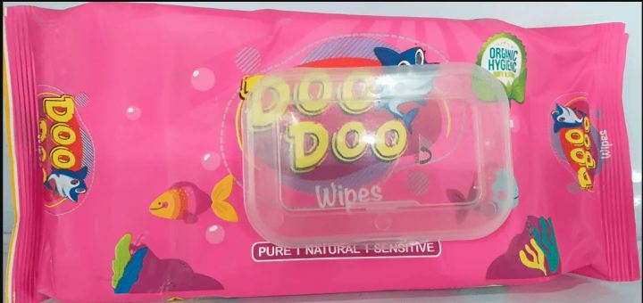 Doo Doo Wipes pure natural wipes for baby Pack of 3