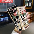 JIUMOO For Realme X7 Pro Case Cartoon Cute Mickey Mouse Luxury Plating Side Phone Cases Pattern Silicone Casing Full Cover Camera Protection Shockproof Softcase. 