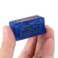 ELM327 Latest Version V2.1 Bluetooth Super Mini ELM327 OBD2 II Scan Tool Car Auto Diagnostic Tool for Windows (blue). 