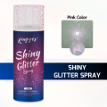 Kingyes Shiny Glitter Spray - 120ml - Pink Color | Multi-Purpose Glitter for Hair, Body, and Clothing | Long-Lasting, Quick-Drying Formula | Dermatologically Tested | Perfect for Parties, Events, and Festivals. 