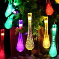 Bubble Fun Water Droplet Style Solar LED String Lamp Colorful Waterproof Outdoor Fairy Light Fashion LED Droplet Bulb Lights Party. 