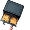 Kenwood Digital Twin Air Fryer Xxxl 4L+4L 1.7Kg+1.7Kg With Dual zone Technology & Dual Frying G 220V Supply Voltage And 50Hz 8.0 L 1700.0 W HFM75.000MB Black/Silver. 