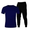 Plain T shirt And Black Trouser Summer Track Suit Half sleeves Black High Quality T shirts For Men. 