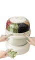 Double Layer 360° Rotating Food Dispenser, 6 Grains and Grain Storage Container, Household Rice Grain Storage Box Sorting Rice Storage Tank,A H F Gadets. 