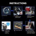 Portable Air Compressor Pump Dual Cylinder Heavy Duty Tire Inflator with LED Light,150 PSI 12V Air Pump with Tire Repair Kit and Toolbox for Auto,SUV,Truck tires etc. 
