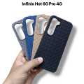 Infinix Hot 60 Pro 4G Back Cover Soft Leather Texture Design Camera Protection Phone Case for Infinix Hot 60 Pro 4G. 