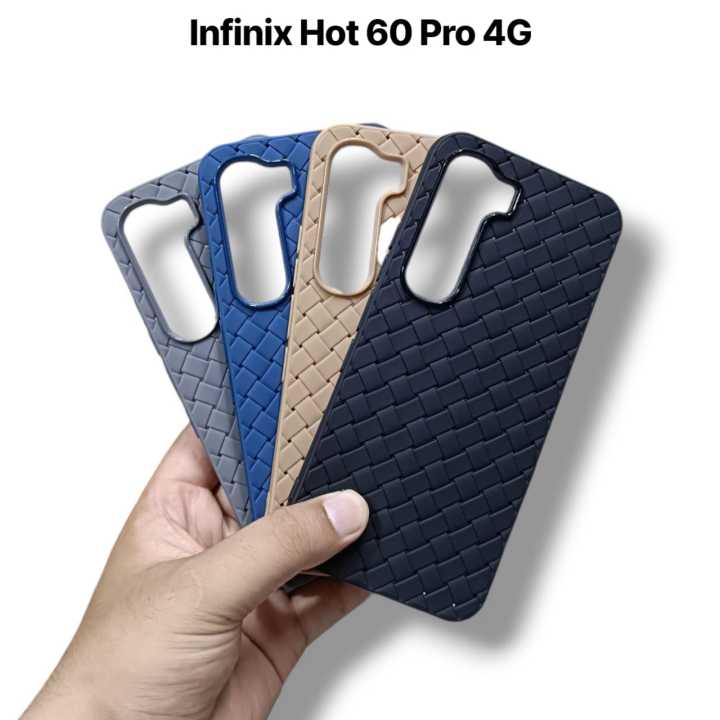 Infinix Hot 60 Pro 4G Back Cover Soft Leather Texture Design Camera Protection Phone Case for Infinix Hot 60 Pro 4G