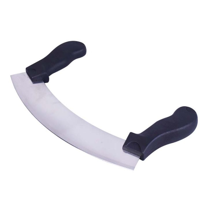Curved Chopping, Cutting Half Moon Knife 10 Inch Blade