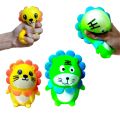 Practical Squeeze Toy Novel Squishy Toy Soft Entertainment Lion Shape Sensory Toy. 