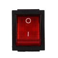 Spreeshop 2X Red Light Illuminated 4 Pin DPST ON/OFF Snap in Rocker Switch 16A 20A 250V AC. 