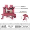 DIN Rail Terminal Blocks Kit Terminal+Ground Blocks+Aluminum Rail+End s+End Covers+Jumpers Kits. 