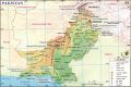 Pakistan Map Wall Poster 6x4 Feet Vinyl Panaflex Waterproof Educational Chart for Home School Office. 
