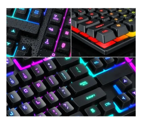 Gaming%20Mechanical%20Keyboard/%20Multi-Color%20Changing%20Backlight%20Keyboard%20for%20Windows%20PC%20Gamers%20(Black)/%20Waterproofed%20440*130*30mm%20Multimedia%20Wired%20Keyboard%20-%20Image%203