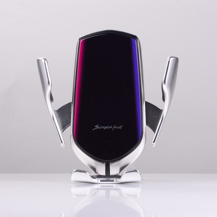 LUXACCESS Smart R2 Automatic Clamping car Wireless Charger Holder car Mobile Holder, 10W Fast Charging for Phone Xs Max/XR/X/8/8 Plus,Samsung S10/S9/S8/Note 8