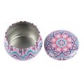 New Tin Tin Box Drum-shaped Party Supply Storage Case Candle Making Kit Holder. 