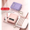 masber 20000mah with 4 Cable Small Powerbank mini Type C Micro IP Kecil Pawer Bank Digital Display. 