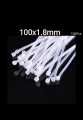 Transparent Crystal Clear White Nylon Cable Tie Nylon Cable Ties Plastic Self Lock Tie for Strap Network Cable Cord Wire Tie Zip Strap | 100x1.8mm|  |  | The Hope Store. 
