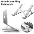 Laptop Stand, Laptop Holder Riser Computer Stand, Adjustable Aluminum Foldable Portable Notebook Stand, Compatible with  Air Pro, HP, Lenovo More 10-15.6” Laptops and Tablets (Silver). 