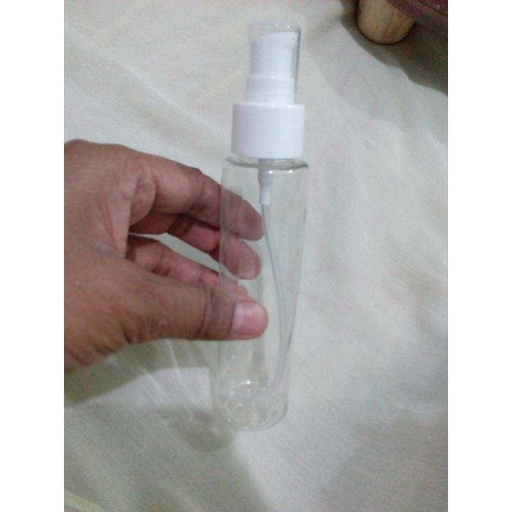 1 pcs empty 100ml Transparent bottle with white Pump foundation pum for use cosmetic pump 100ml foundation pump bottle 100ml pump bottle