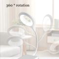 Voice Control USB Selfie Ring Light LED Selfie Lamp Ring Phone Selfie Ring Light for Phone Laptop Notebook PC Computer | Voice Operated LED Smart Night Light Lamp 360 Adjustable Desk Lamp. 