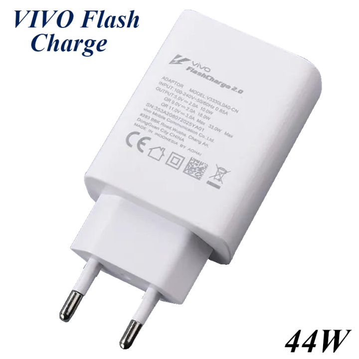 Original Vivo_Charger Dual Engine Fast Charging Mobile Charger Compatible for Andriod Phone