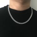 Stainless Steel Black Chain For Men and woman Waterproof Black, blue, Golden silver Chain Chain Men And Women Gift Jewelry 7mm Width-Black Chain. 