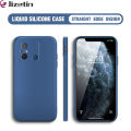Jizetin for Redmi 11A / Redmi 12C Back Cover Solid Color Multicolor Liquid Silicone Square Phone Case Camera Protection Cases. 