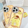 AMORVOR for Samsung A04 Back Cover (With Free Holder) Cute Lovely Soft Wavy Phone Case Camera Protection Transparent TPU Soft Cover. 