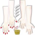 High Quality Reusable Mehndi Practice Hands For Henna Practice - 4 Bridal hands  With Free Scrubs (  Left and right  frony and back side ) with 25 gram mehndi powder for practice hand. 