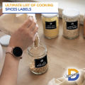 Jar Labels Printed Urdu or English 100 or 45 pcs/set 6.5x4.5cm Kitchen Jars Organizer Labels Spice Sticker Waterproof. 