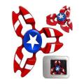 Avengers Metal Fidget Spinner - Red & Blue. 