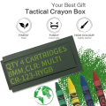 1PCS Funny Tactical Crayon Case,Crayons Party Favors Funny Edible Crayons for Gifts, with 4 Mini Crayon for Kids, Easy to Use. 