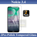 2Pcs Nokia 3.4 Tempered Glass Screen Protector Premium High Quality Polish Glass For Nokia 3.4. 