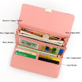 New Women  Wallet Trifold Long Clutch Purse PU Leather Hand Bag Large Capacity Card Holder Zipper Coin Purse Fashion Money Bag for Girls Ladies. 